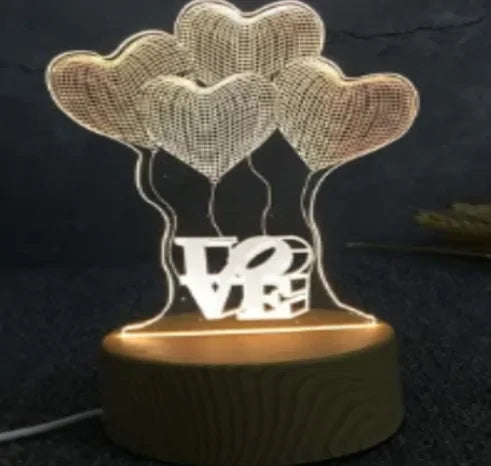 Romantic 3D Lamp